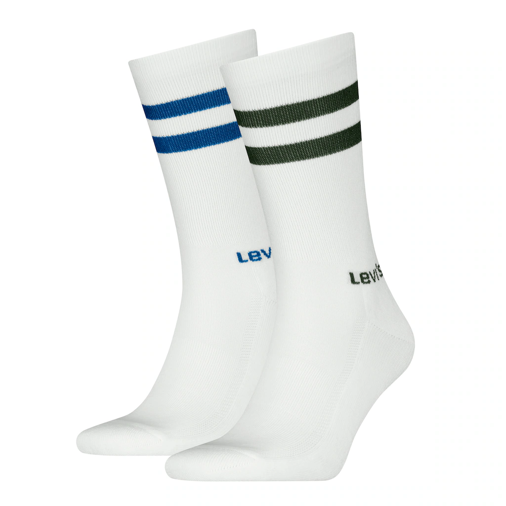 Levis Socken "LEVIS REGULAR CUT SPORT STRIPE 2P", (2 Paar), mit auffälligen günstig online kaufen