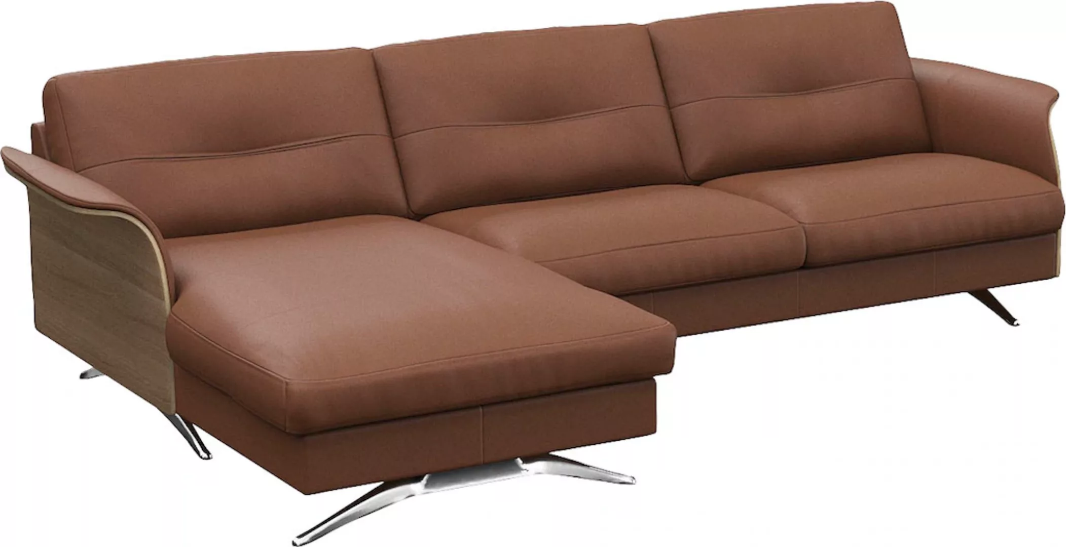 FLEXLUX Ecksofa "Glow, super bequem durch hochwertigem Sitzaufbau mit Feder günstig online kaufen