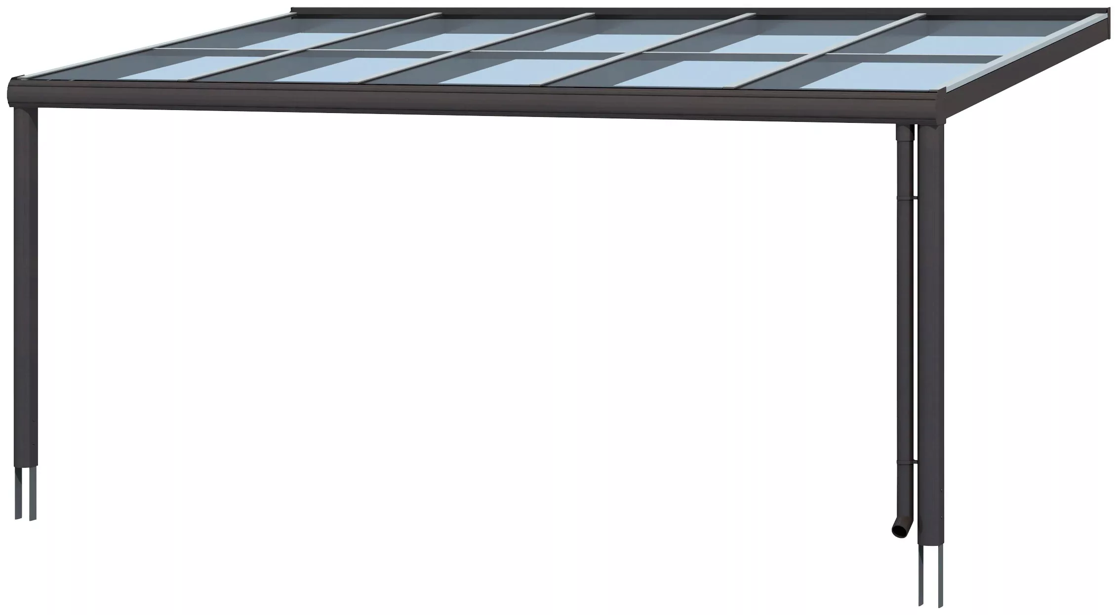 Skan Holz Terrassenüberdachung Modena 541 x 357 cm Aluminium Anthrazit günstig online kaufen
