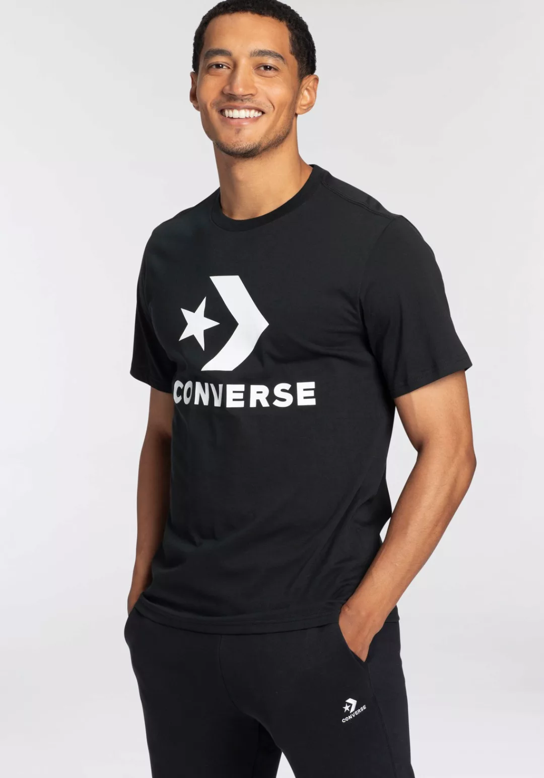 Converse T-Shirt "CONVERSE GO-TO STAR CHEVRON LOGO STANDARD-FIT T-SHIRT", U günstig online kaufen