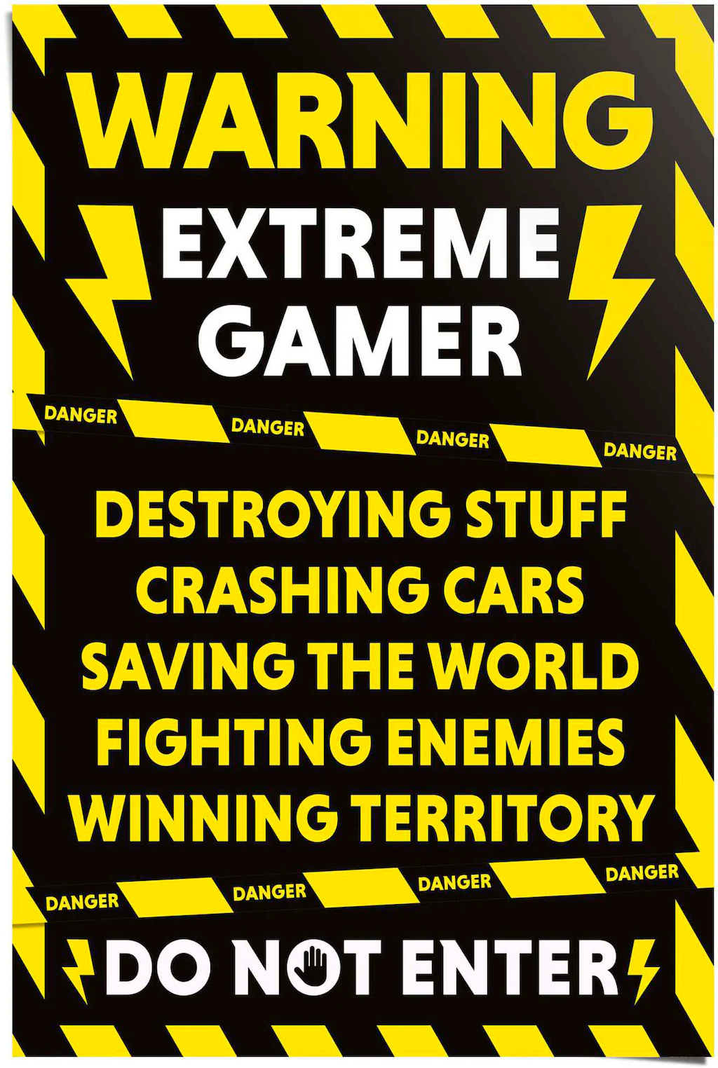 Reinders Poster "Gamer at Work" günstig online kaufen