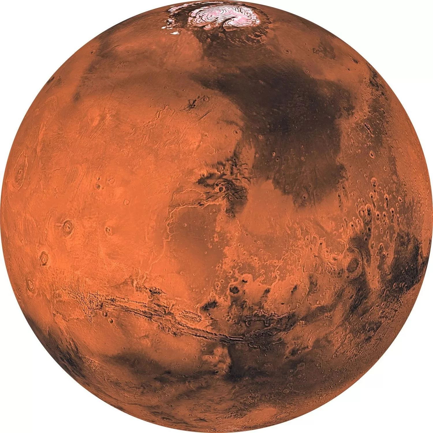 Sanders & Sanders Selbstklebende Runde Tapete Planet Mars Terrakotta Ø 125 günstig online kaufen