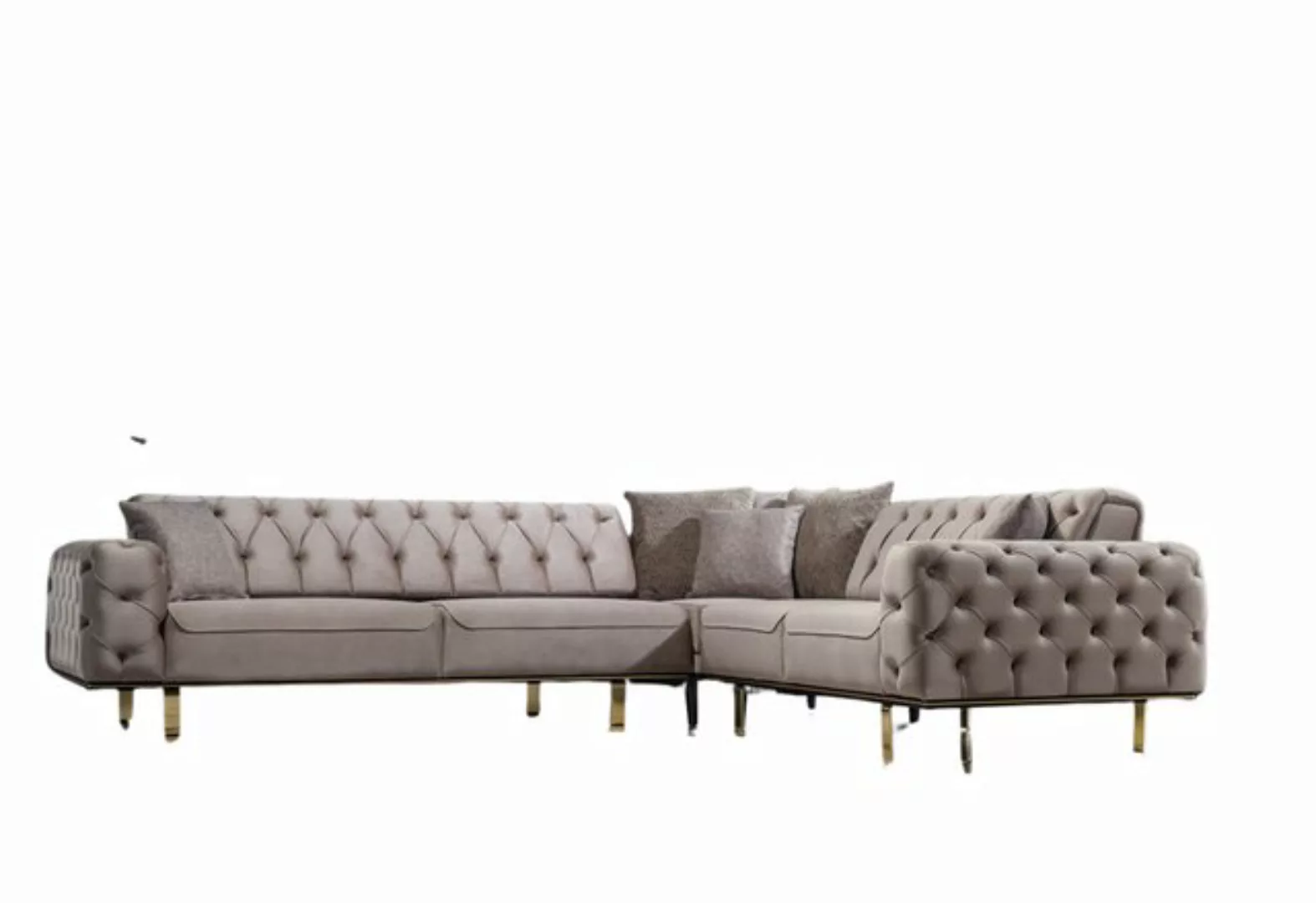 Villa Möbel Ecksofa Roma, Set, mit Relax-/Bettfunktion durch umklappbare Rü günstig online kaufen