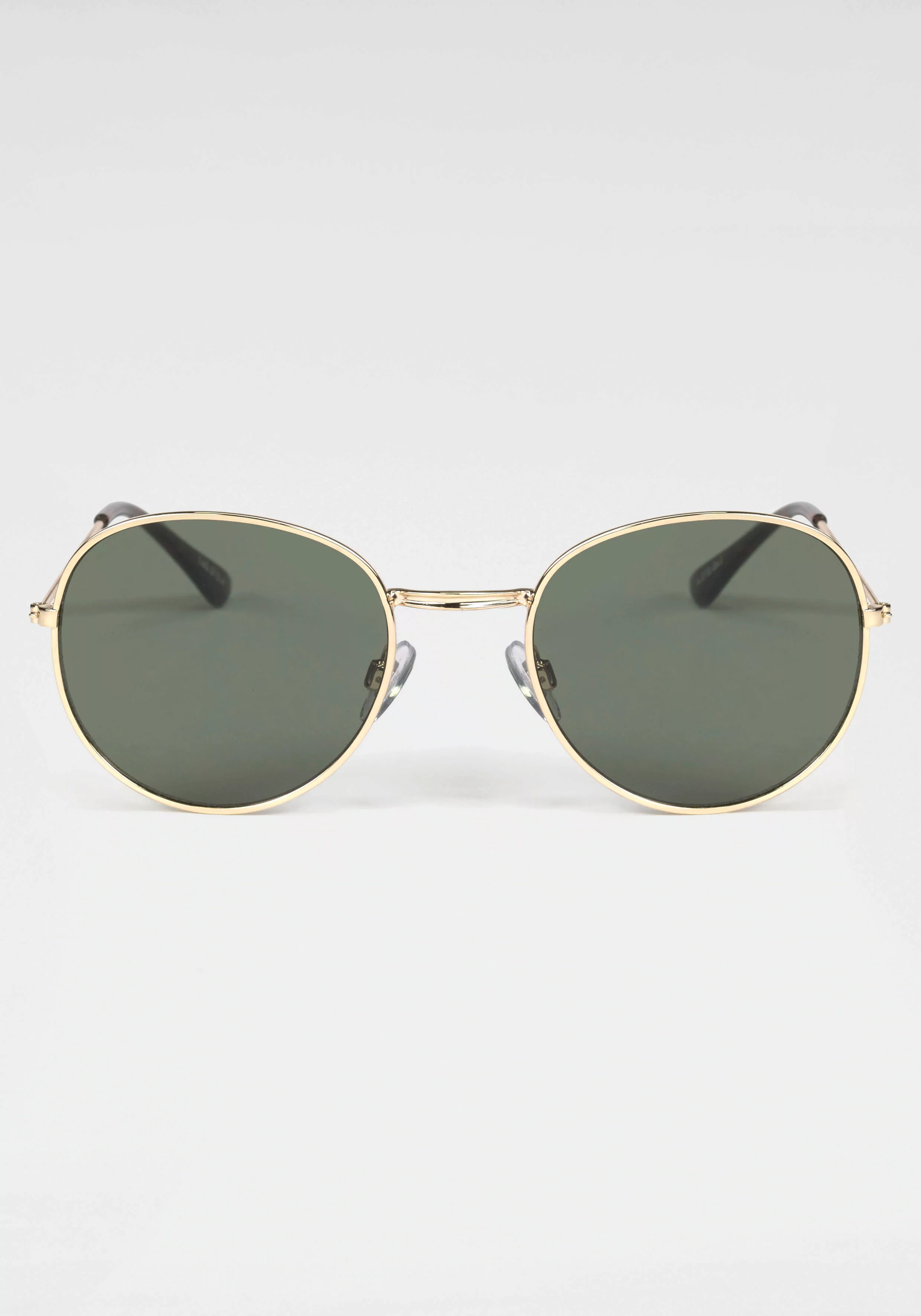 BASEFIELD Sonnenbrille, Klassische runde Metall-Sonnenbrille in gold günstig online kaufen