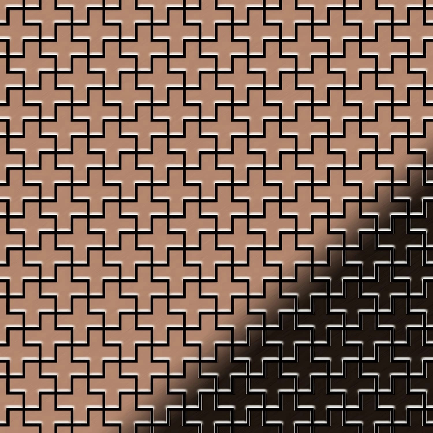 ALLOY Mosaik Fliese Massiv Metall Kupfer Gewalzt Kupfer 1,6mm Stark Swiss C günstig online kaufen