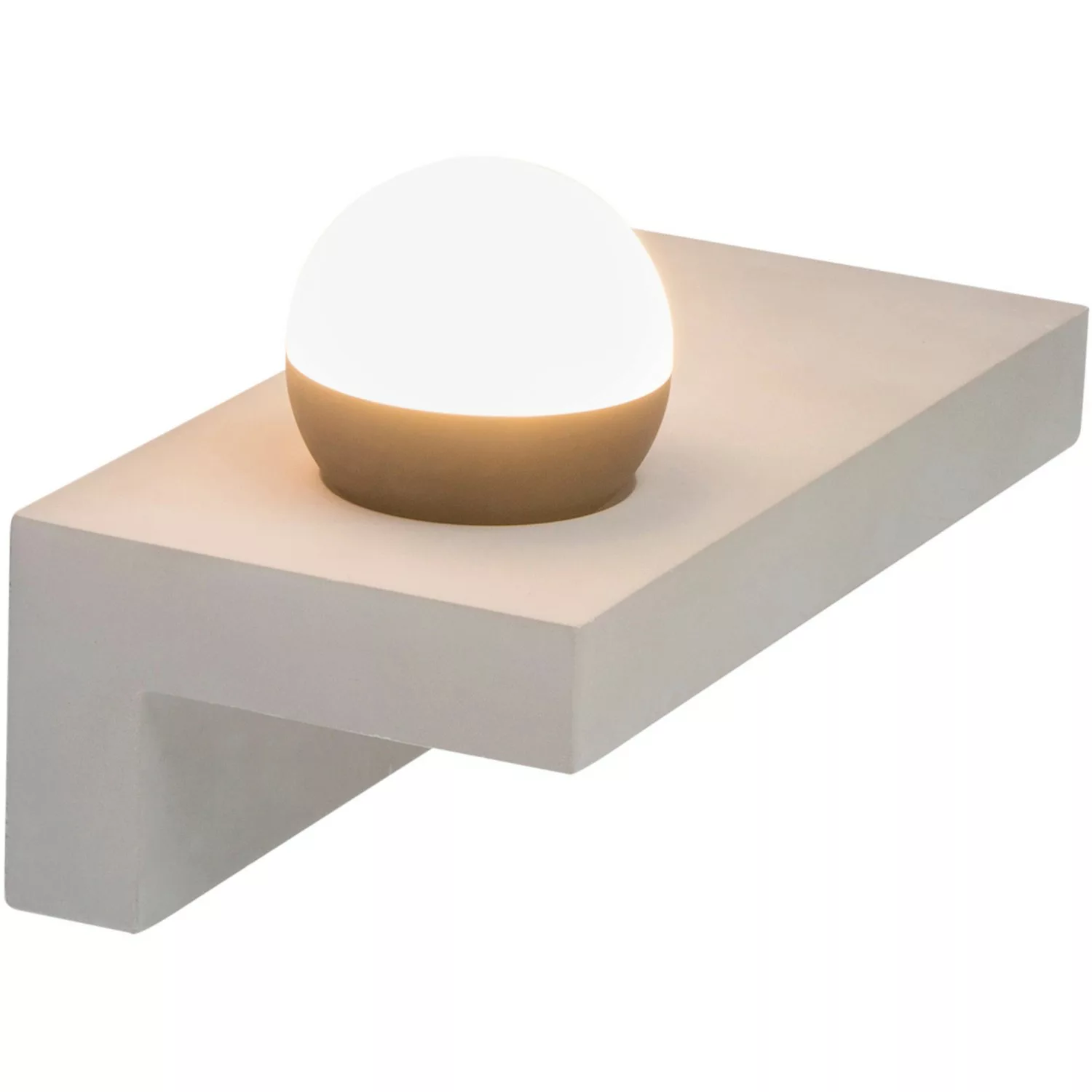 Globo LED-Wandleuchte Timo Beton Grau 1-flammig 17,5 cm x 30 cm x 15 cm günstig online kaufen