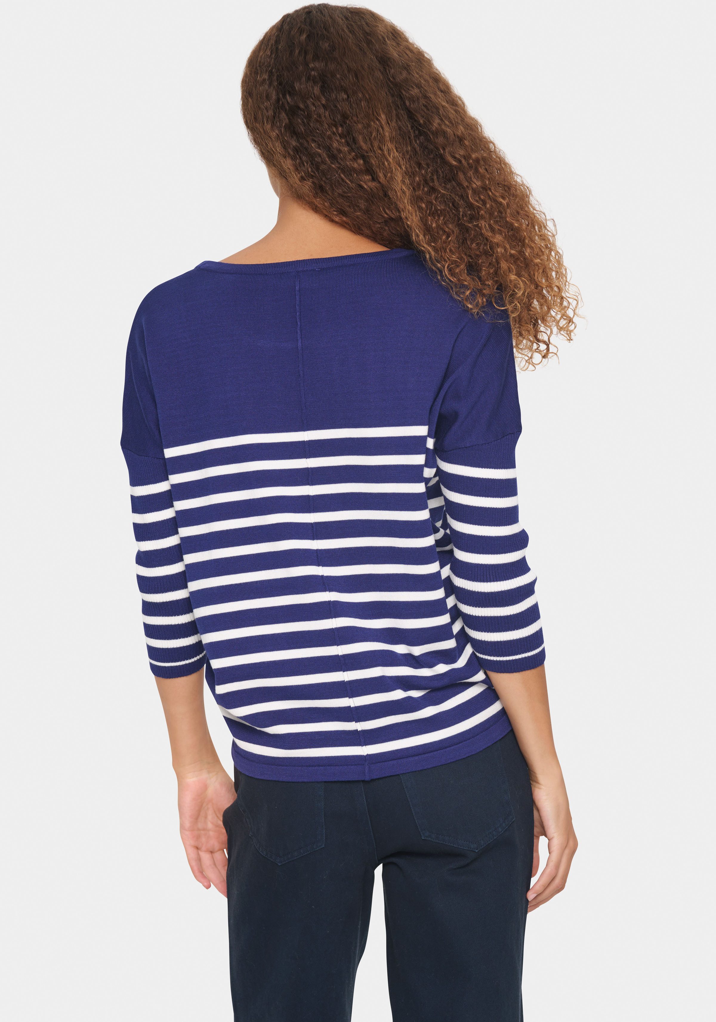 Saint Tropez Strickpullover MilaSZ R-neck Stripe günstig online kaufen