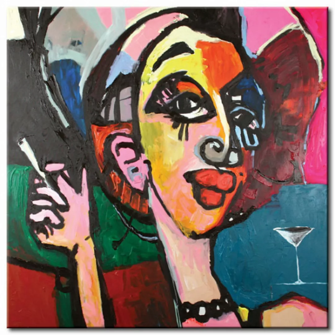Leinwandbild Frau - inspiriert von Picasso XXL günstig online kaufen