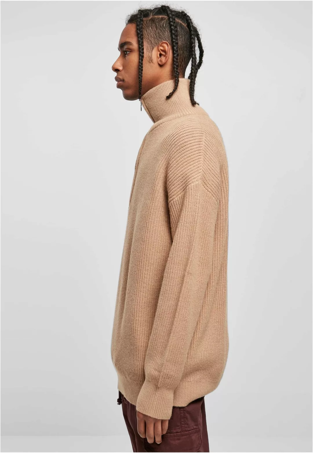 URBAN CLASSICS Sweater "Urban Classics Herren Oversized Knitted Troyer", (1 günstig online kaufen
