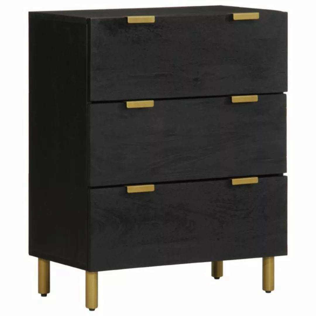 vidaXL Fächerschrank Sideboard Schwarz 60x33x75 cm Holzwerkstoff günstig online kaufen