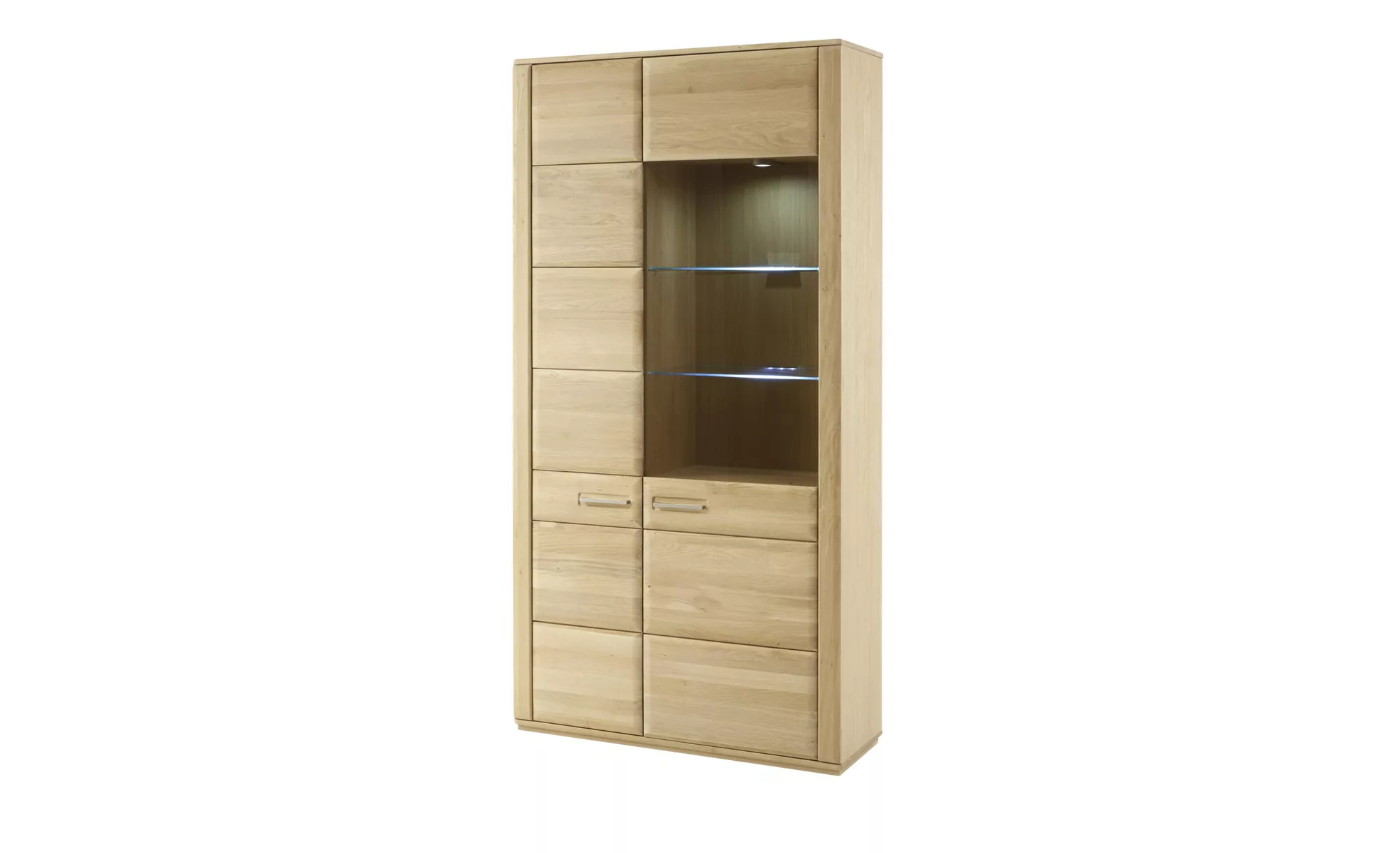 Woodford Vitrine  Dio ¦ holzfarben ¦ Maße (cm): B: 107 H: 209 T: 38.0 Schrä günstig online kaufen