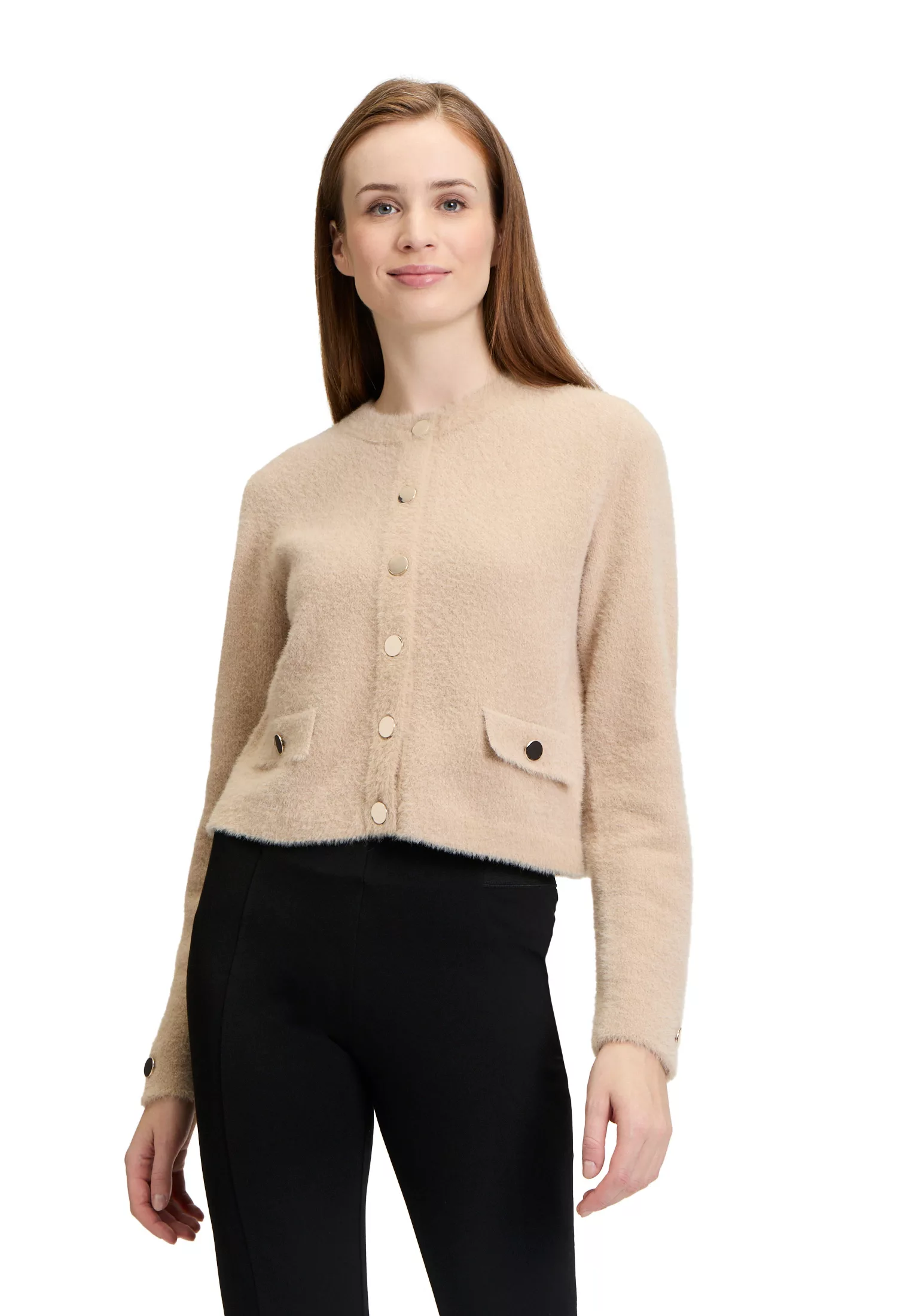 Betty Barclay Strickjacke "Betty Barclay Grobstrickjacke mit Knopfleiste", günstig online kaufen