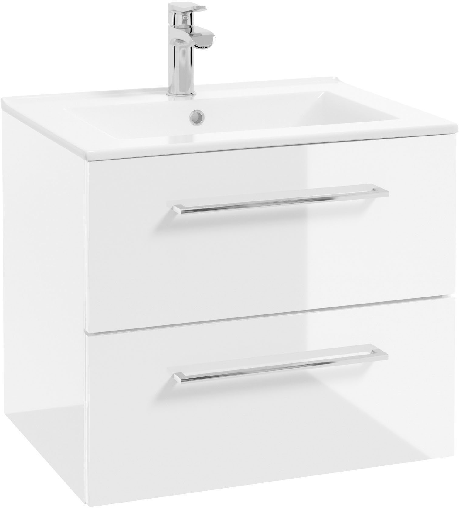 welltime Waschtisch "Palermo", Badmöbel inkl. Waschbecken, Breite 60cm günstig online kaufen