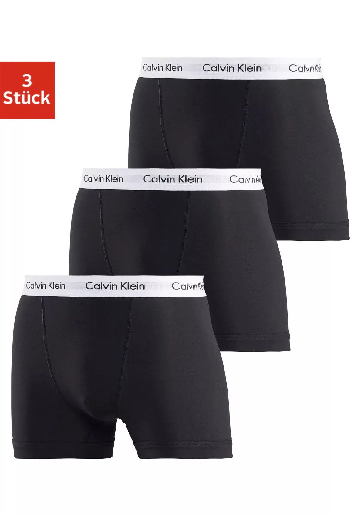 Calvin Klein 3er-Set Boxer Trunks schwarz günstig online kaufen