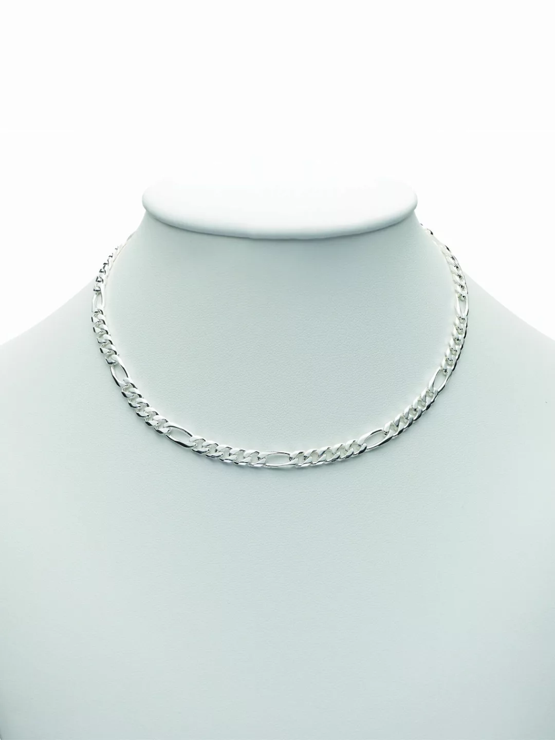 Adelia´s Silberkette "925 Silber Figaro Halskette 50 cm Ø 4,4 mm", Silbersc günstig online kaufen