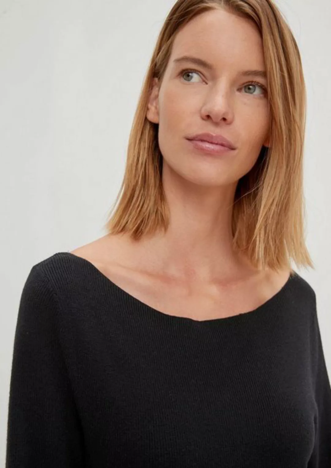 Comma Minikleid Strickkleid aus Viskosemix günstig online kaufen