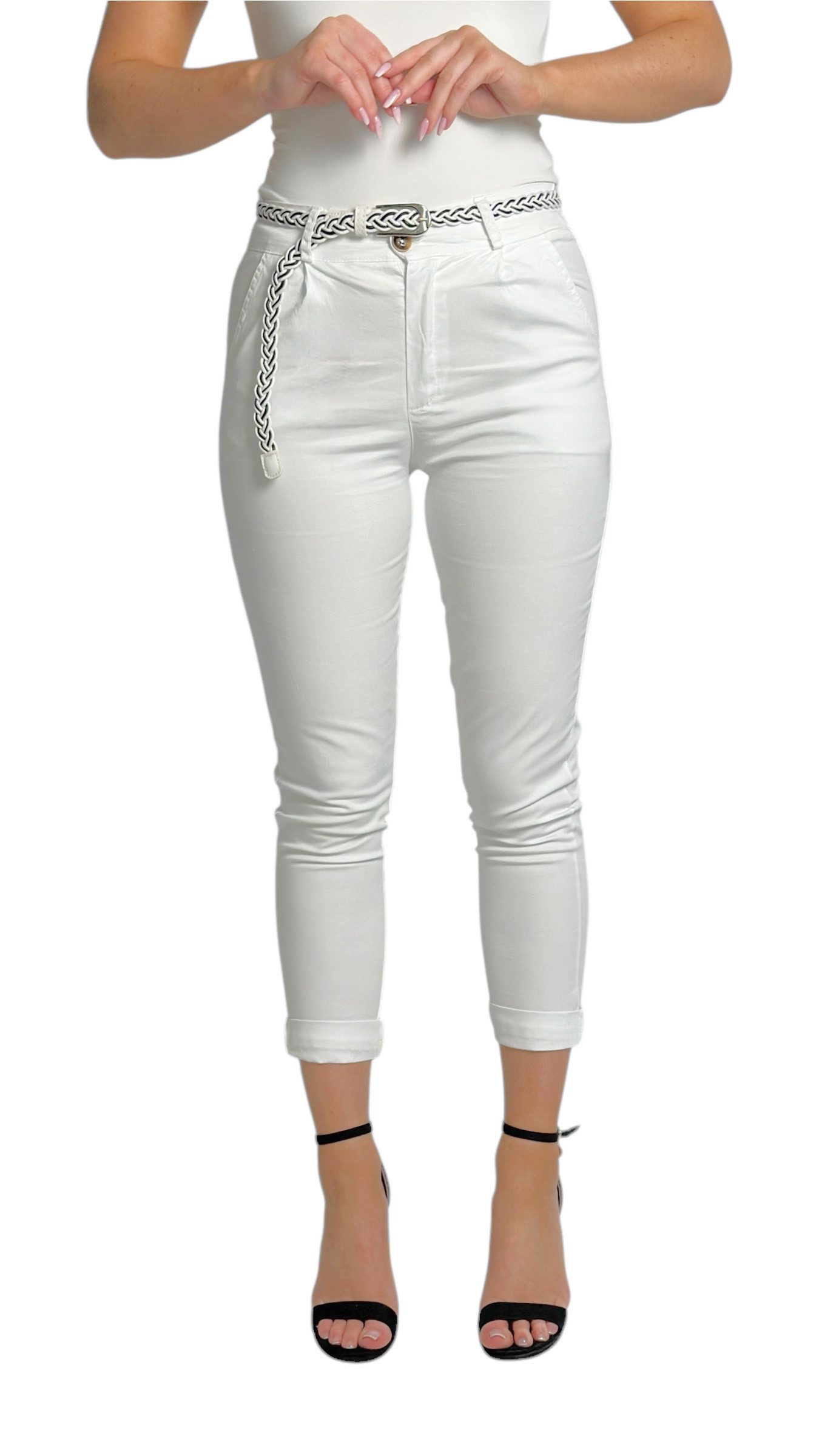 Mississhop Chinohose Damen Hose Baumwolle Hose günstig online kaufen