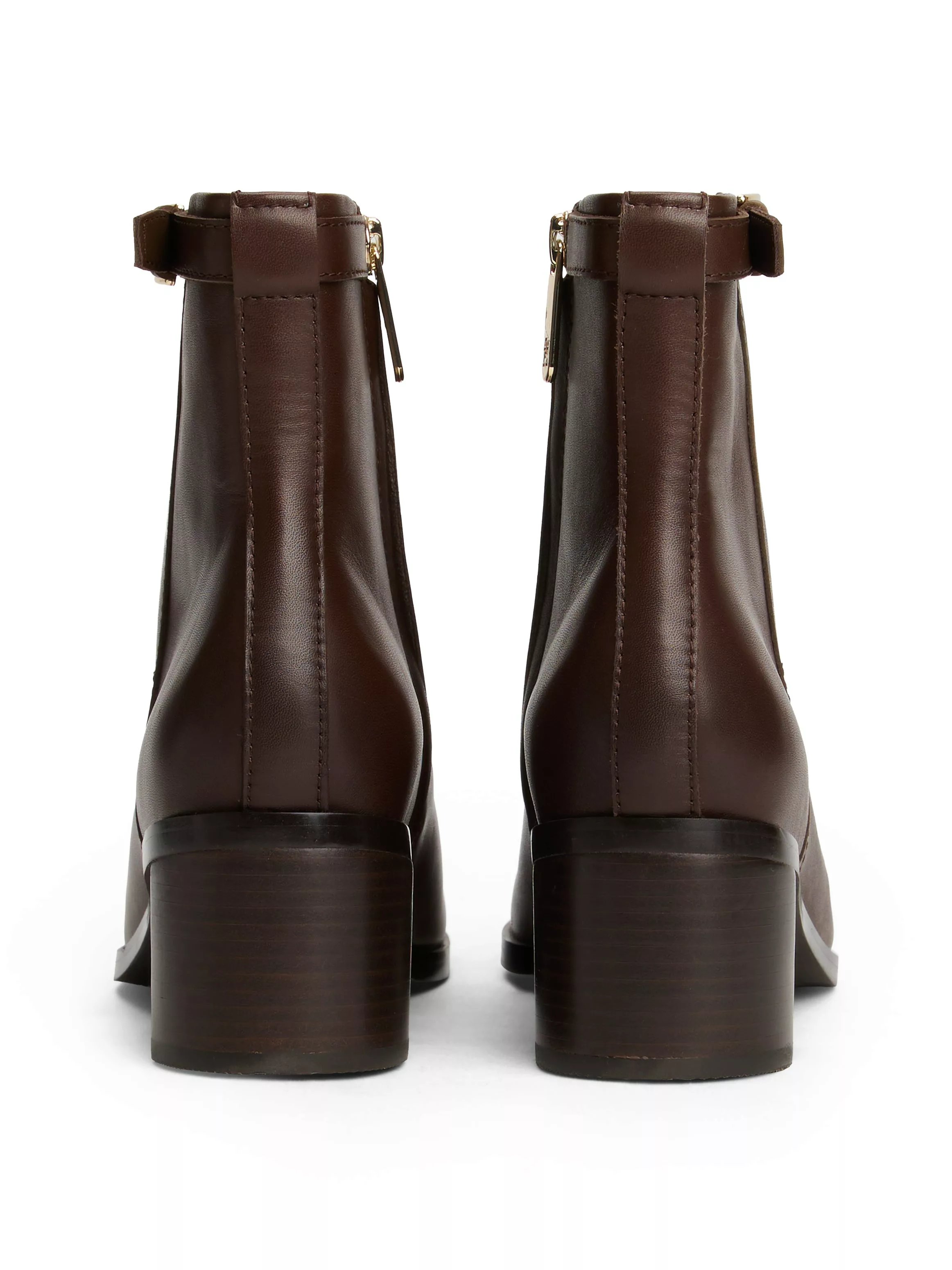 Tommy Hilfiger Stiefelette "TH BUCKLE RIDING MID HEEL BOOTIE", Blockabsatz, günstig online kaufen