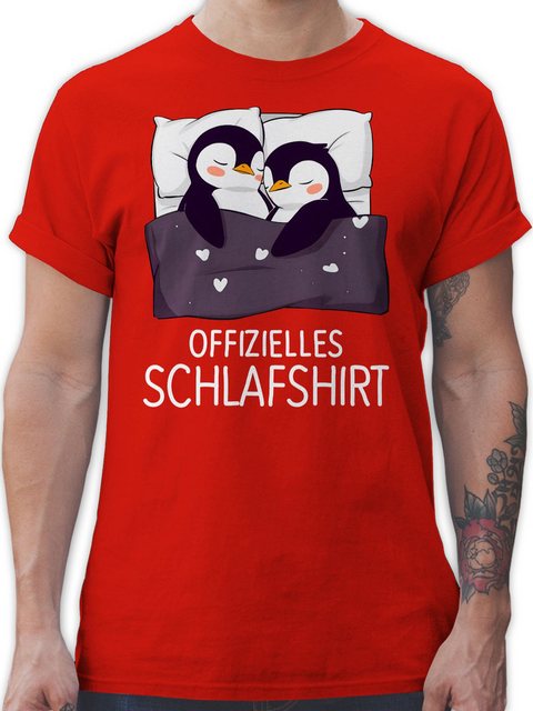 Shirtracer T-Shirt Offizielles Schlafshirt Pinguin Pärchen Geschenk I Pärch günstig online kaufen