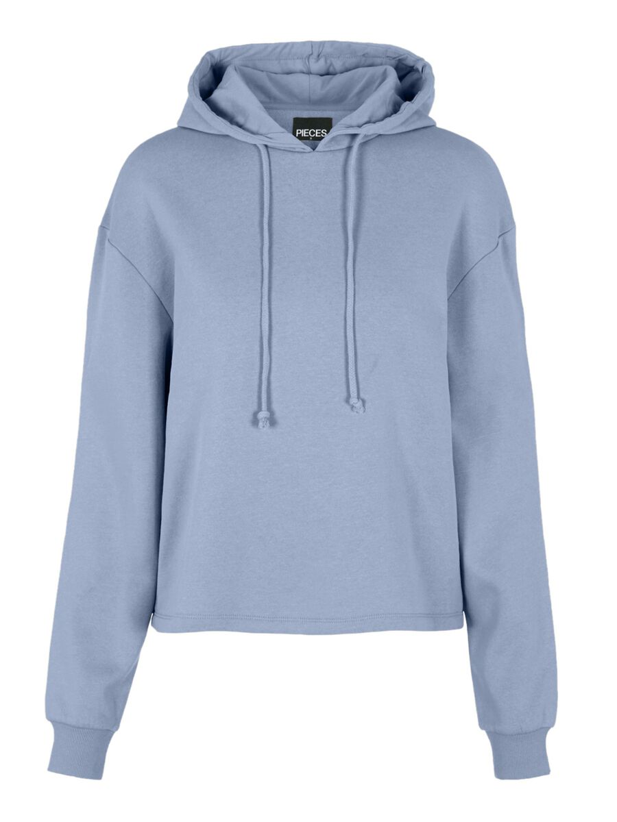 PIECES Bindeband Hoodie Damen Blau günstig online kaufen