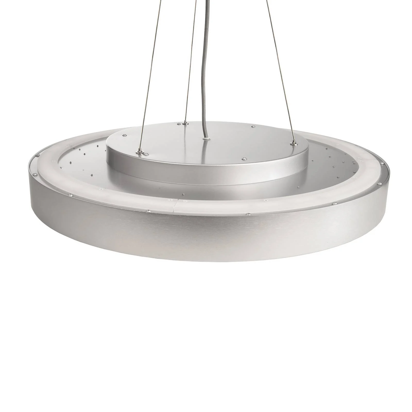 LED-Hängeleuchte Menkar, silberfarben, Ø 60 cm, CCT, up/down günstig online kaufen