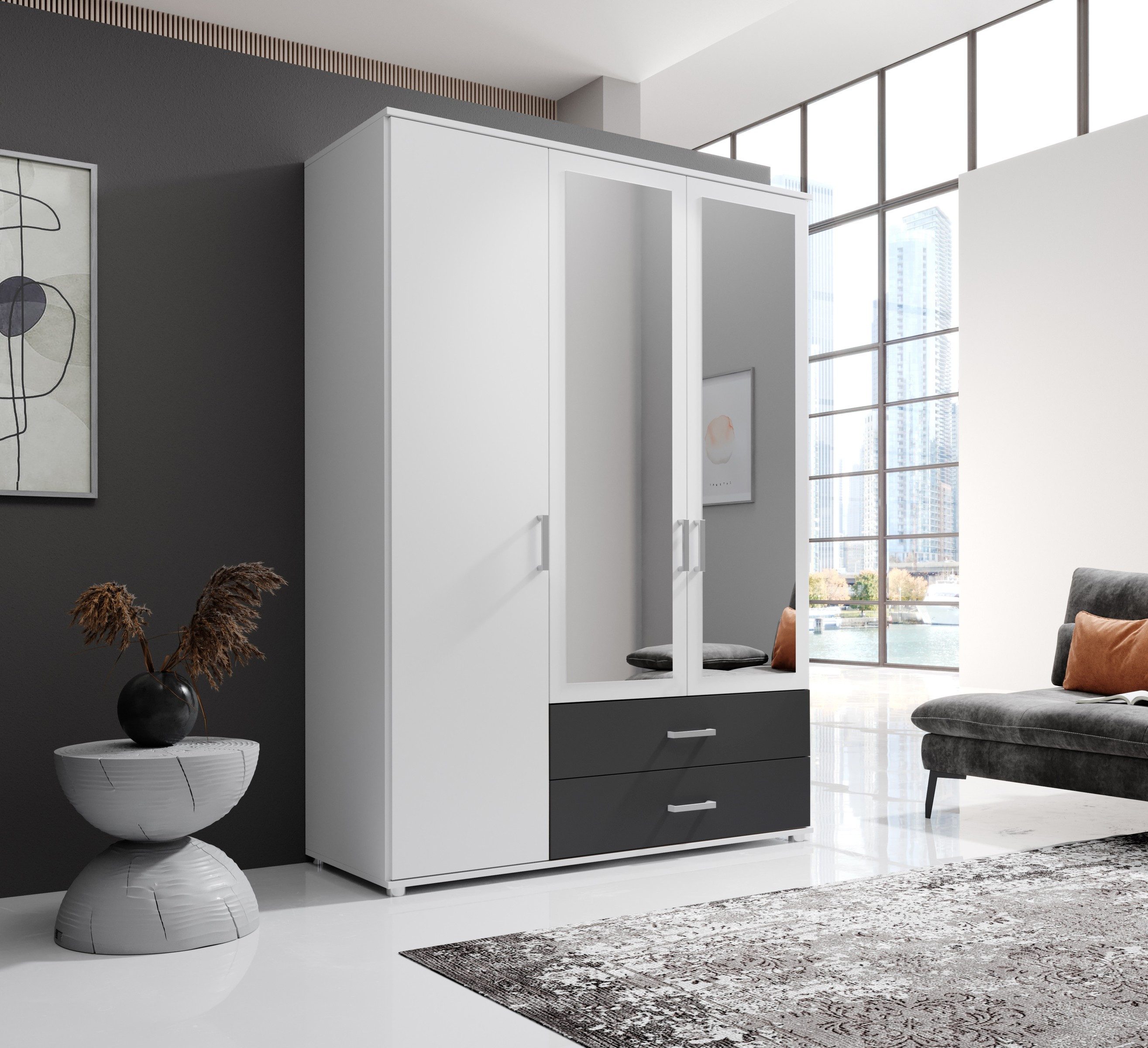 möbelando Kleiderschrank Ivar 125 x 190 günstig online kaufen