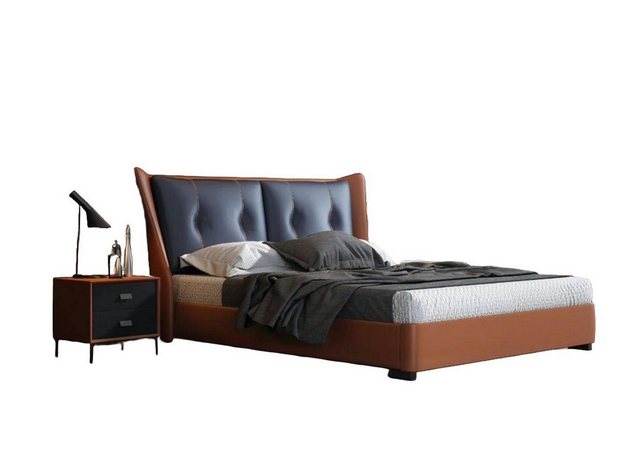 JVmoebel Bett, Italienische Designer Bett Schlazimmer 180x200cm Neu Leder günstig online kaufen