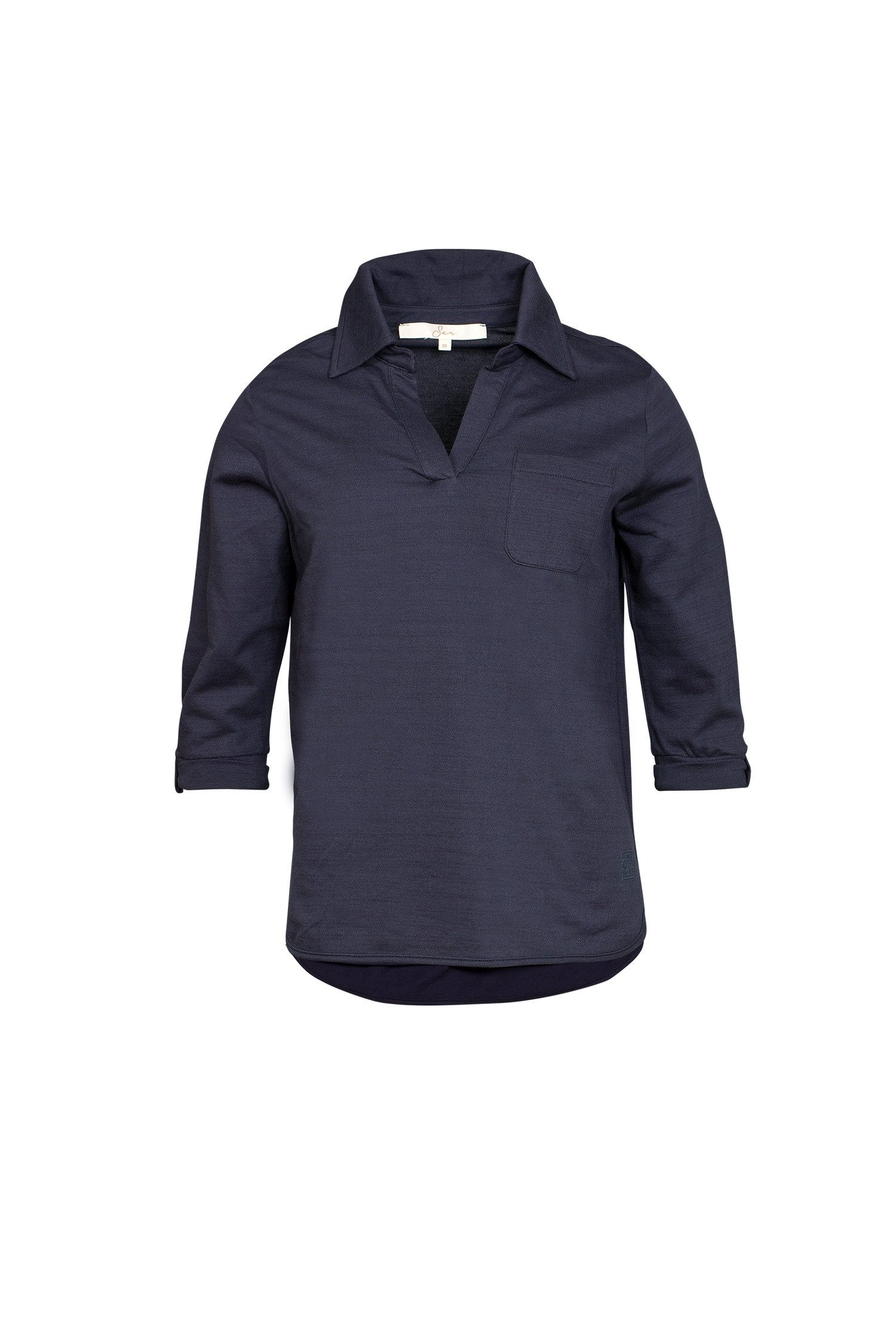 SER Tunika Tunika Shirt mit Polokragen günstig online kaufen