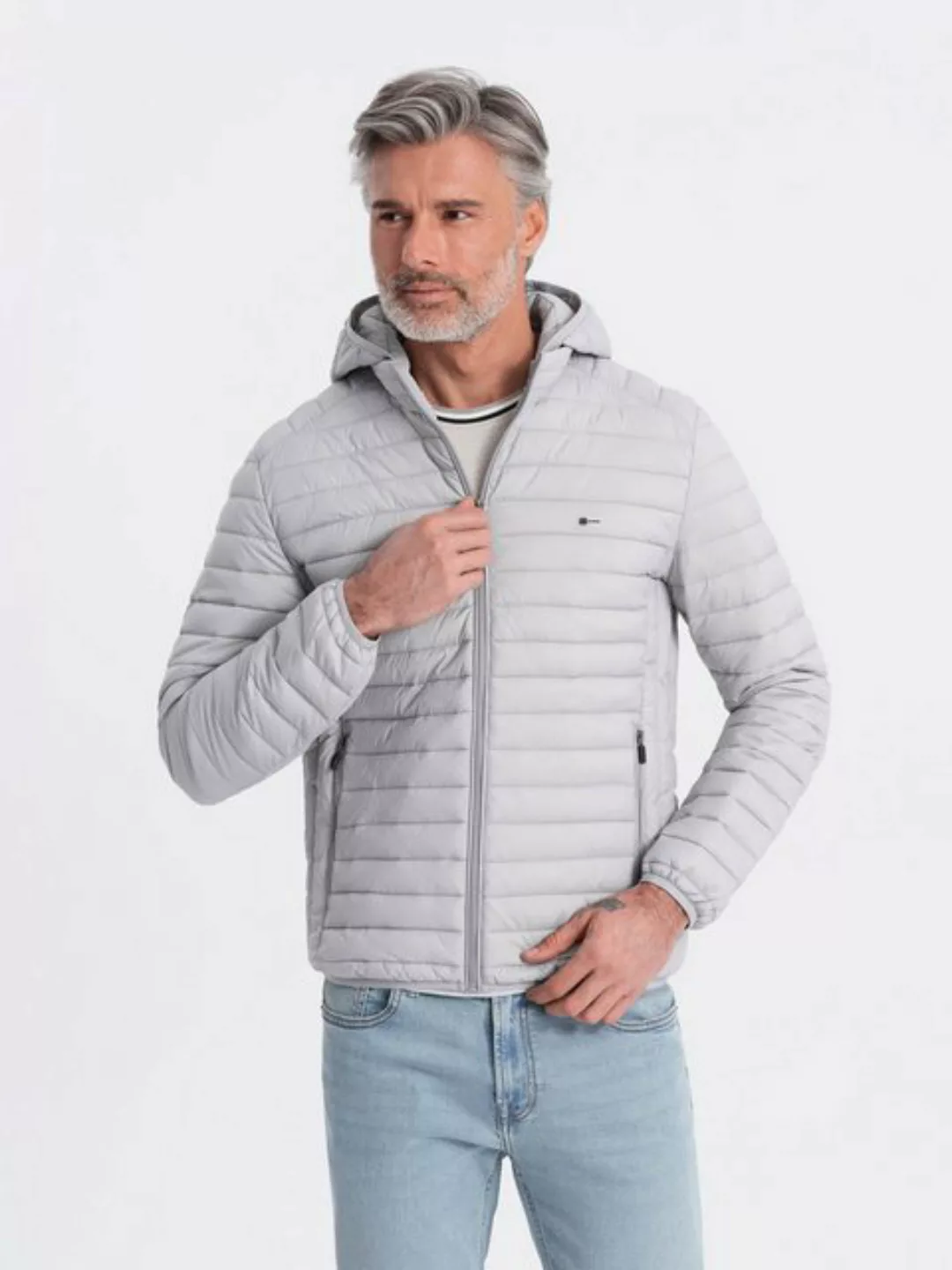 OMBRE Steppjacke Steppjacke für Männer in einer Tasche verpackt günstig online kaufen