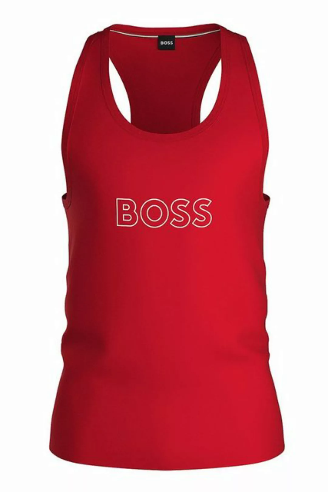 BOSS Tanktop Beach Shirt / Sportshirt (1-tlg) ohne Arm, mit Logo Print - re günstig online kaufen