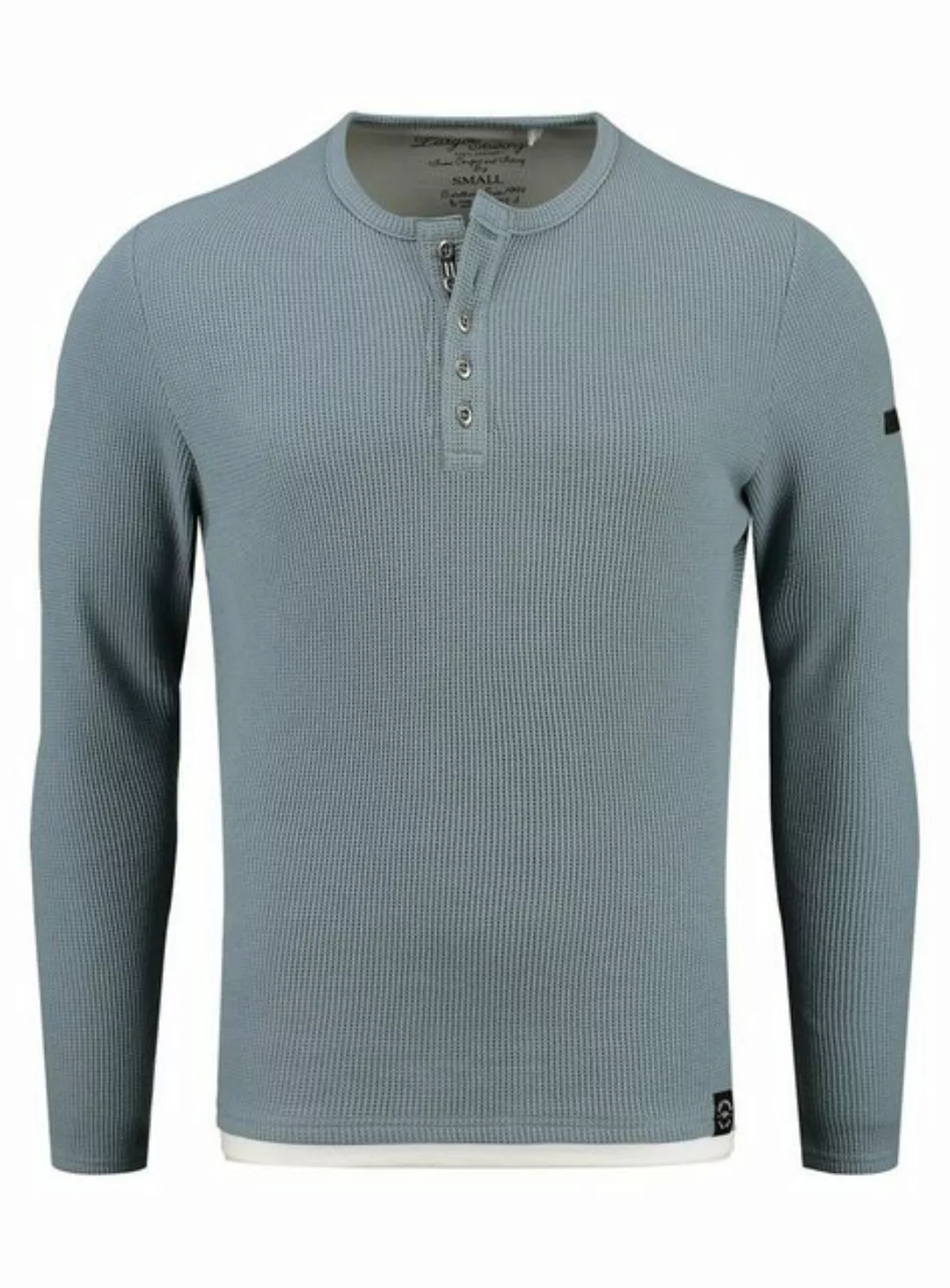 Key Largo Strickpullover Sandro für Herren double Layer Look einfarbig körp günstig online kaufen