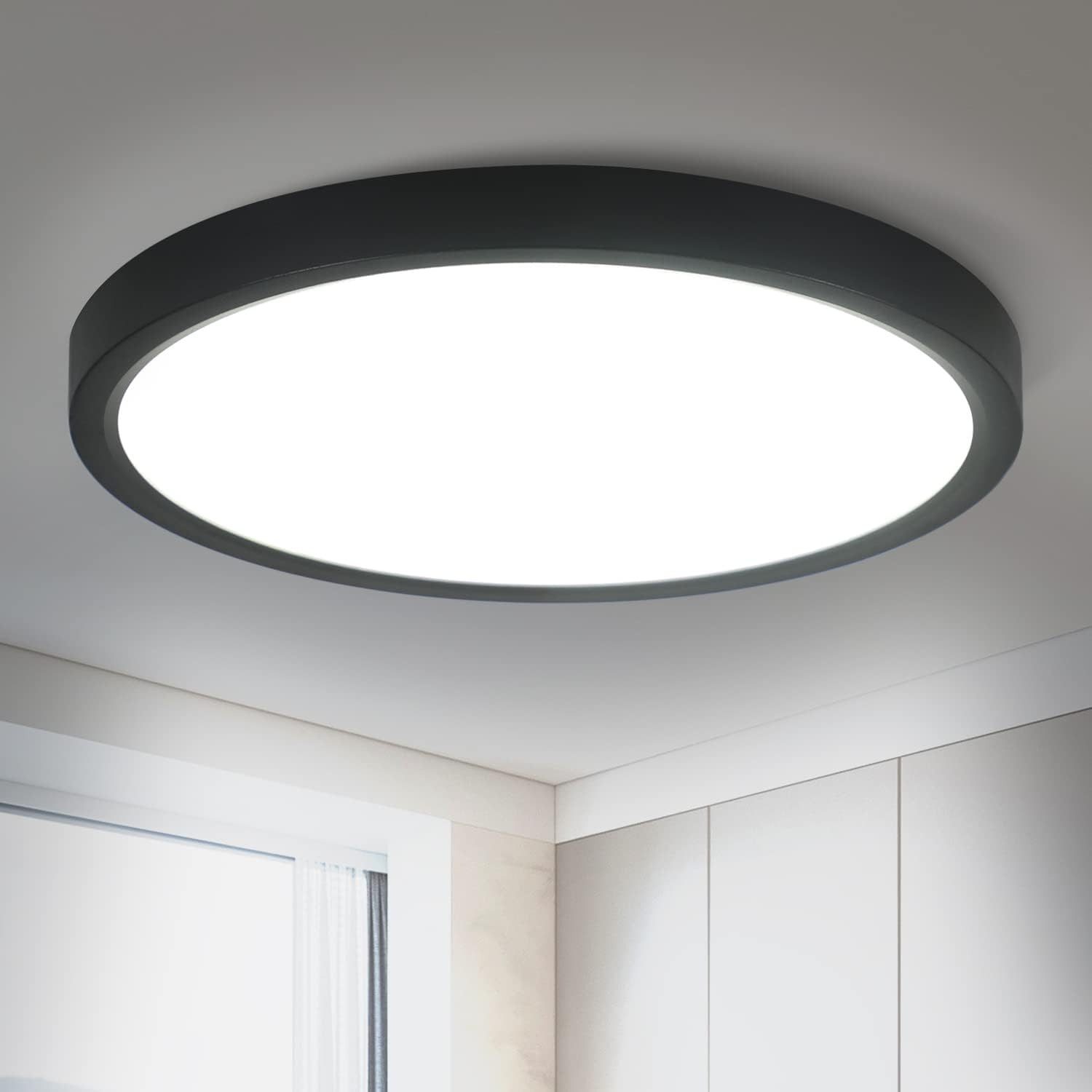 ZMH LED Deckenleuchte Wohnzimmer IP44 Deckenlampe günstig online kaufen