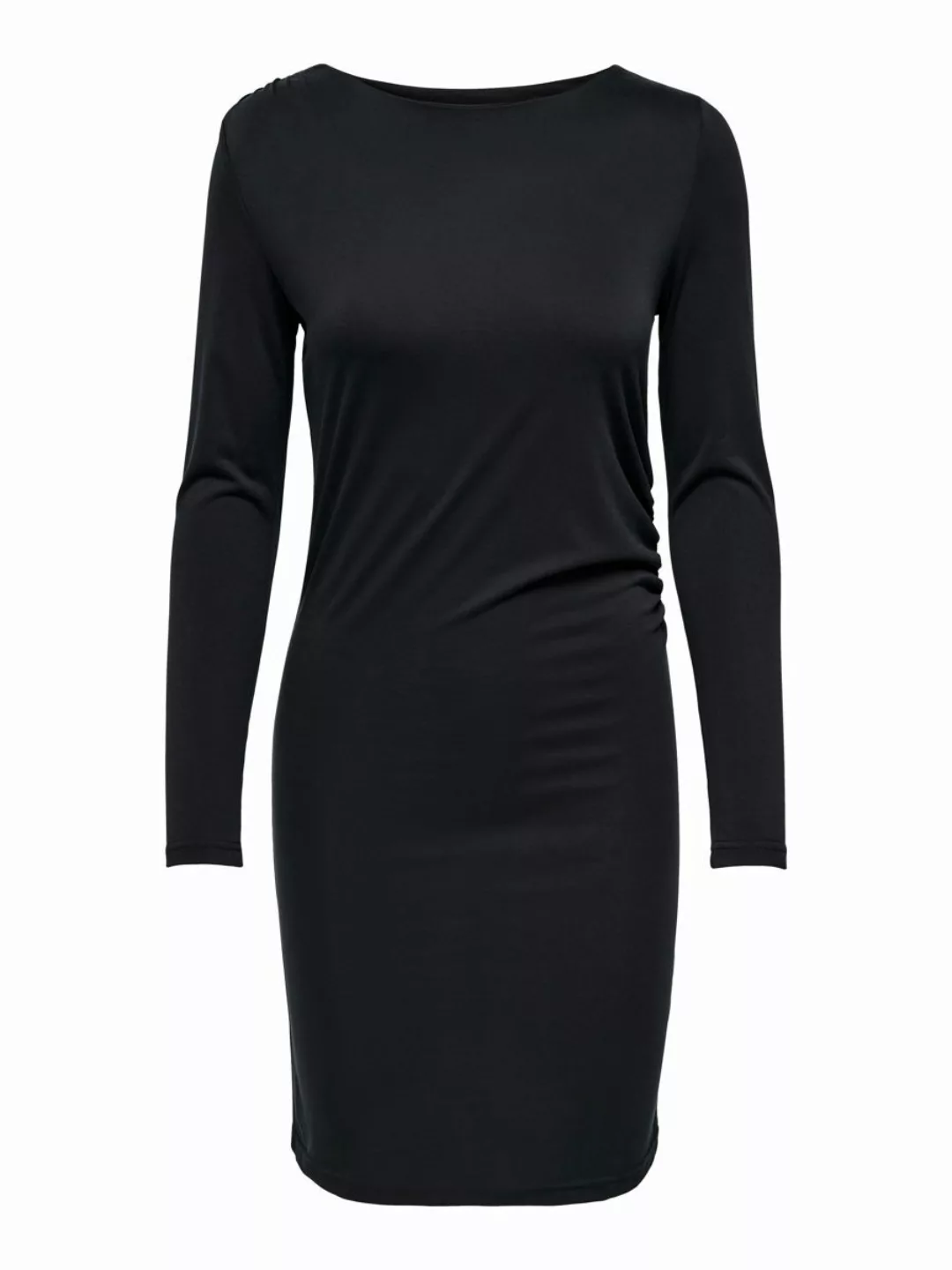 ONLY Einfarbiges Kleid Mit Langen Ärmeln Damen Schwarz günstig online kaufen