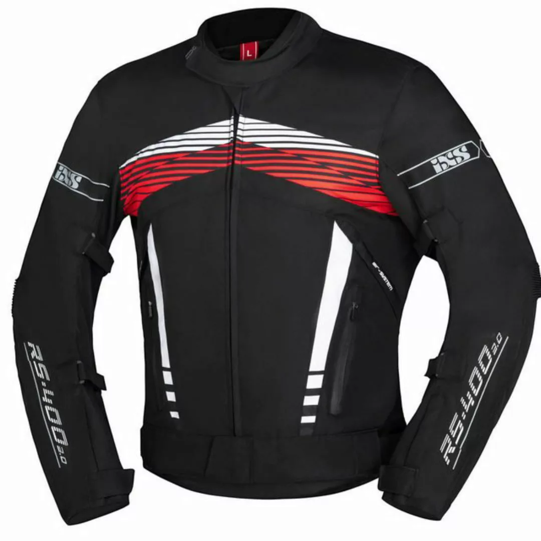 IXS Motorradjacke iXS Sport Jacke RS-400-ST 3.0 schwarz-weiss-rot S günstig online kaufen