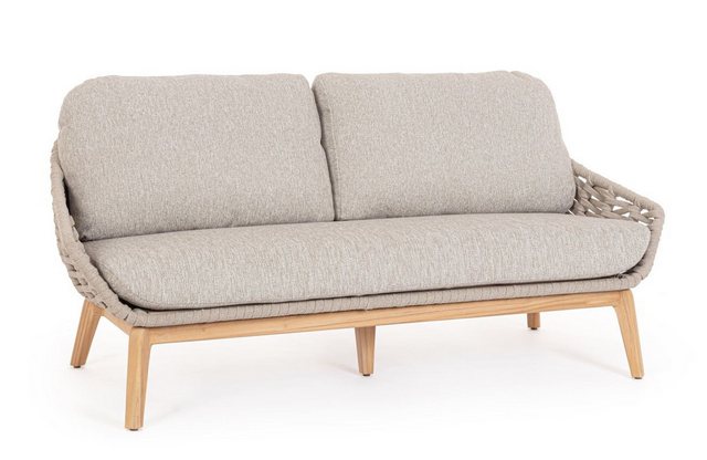 Bizzotto Gartensofa Gartensofa Tamires aus Teakholz, Beige, Teakholz, zerti günstig online kaufen