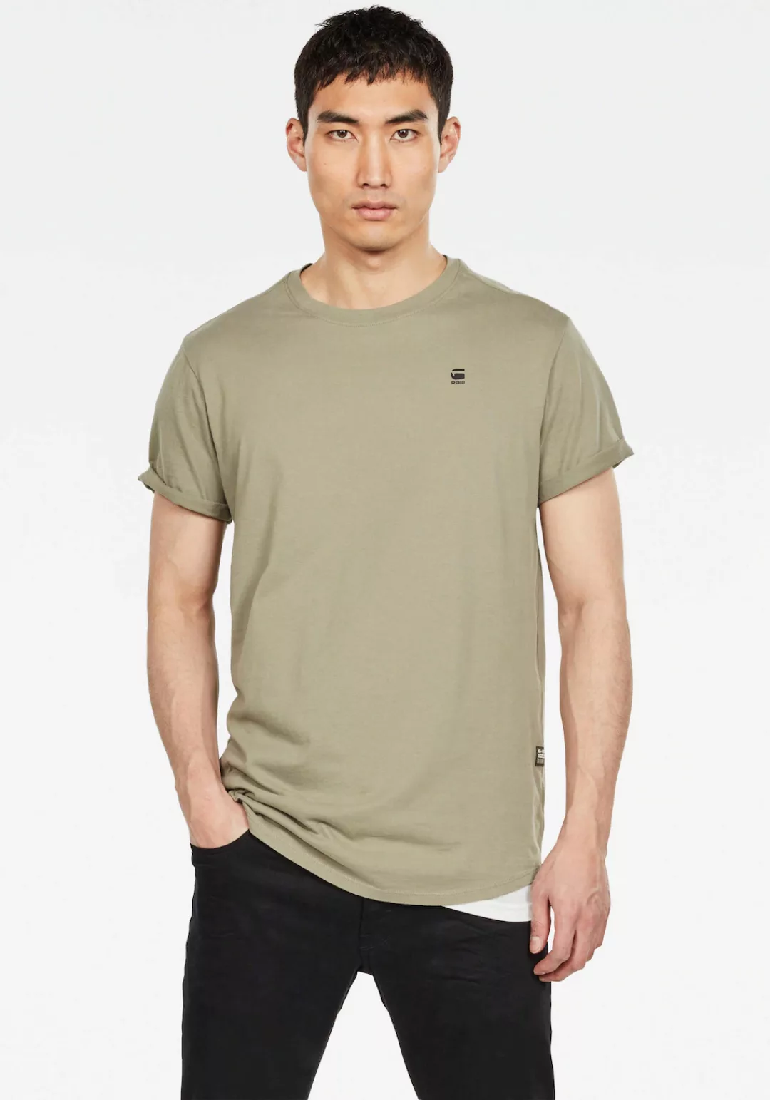 G-Star RAW T-Shirt Lash mit kleinem Logo Stitching günstig online kaufen