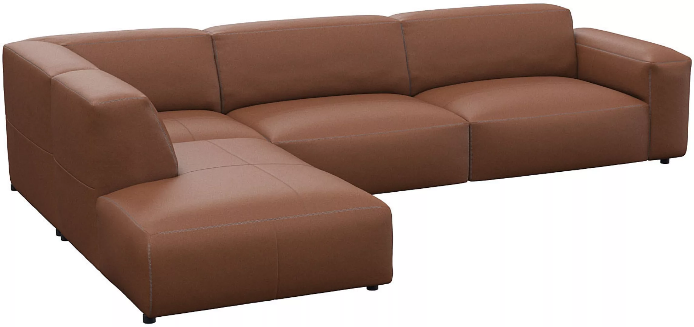 FLEXLUX Ecksofa »Lucera, super bequem durch hochwertigen Sitzaufbau mit Kal günstig online kaufen