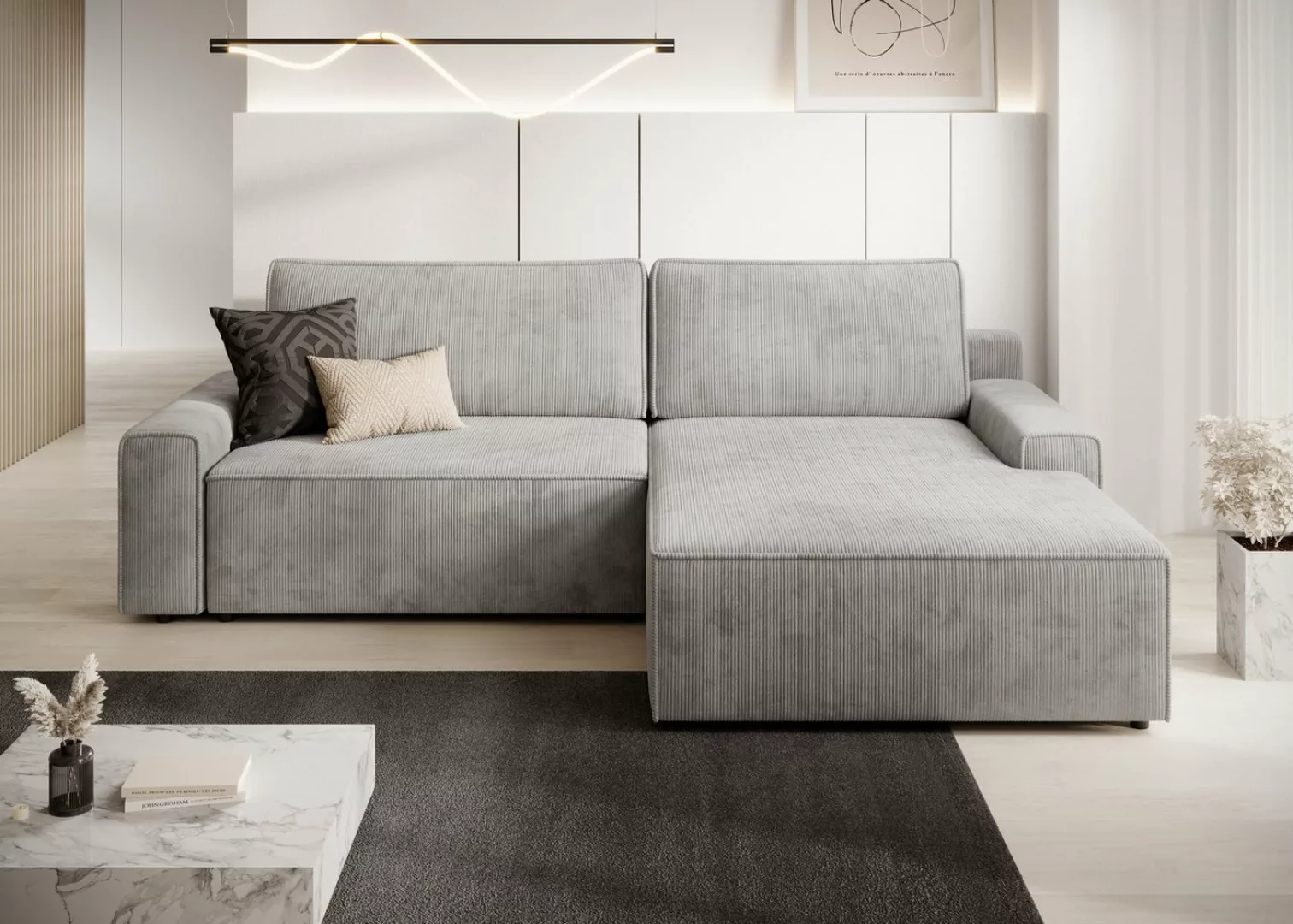 TRENDMANUFAKTUR Ecksofa Challenge, Schlafsofa mit Bettkasten, Couch in L-Fo günstig online kaufen