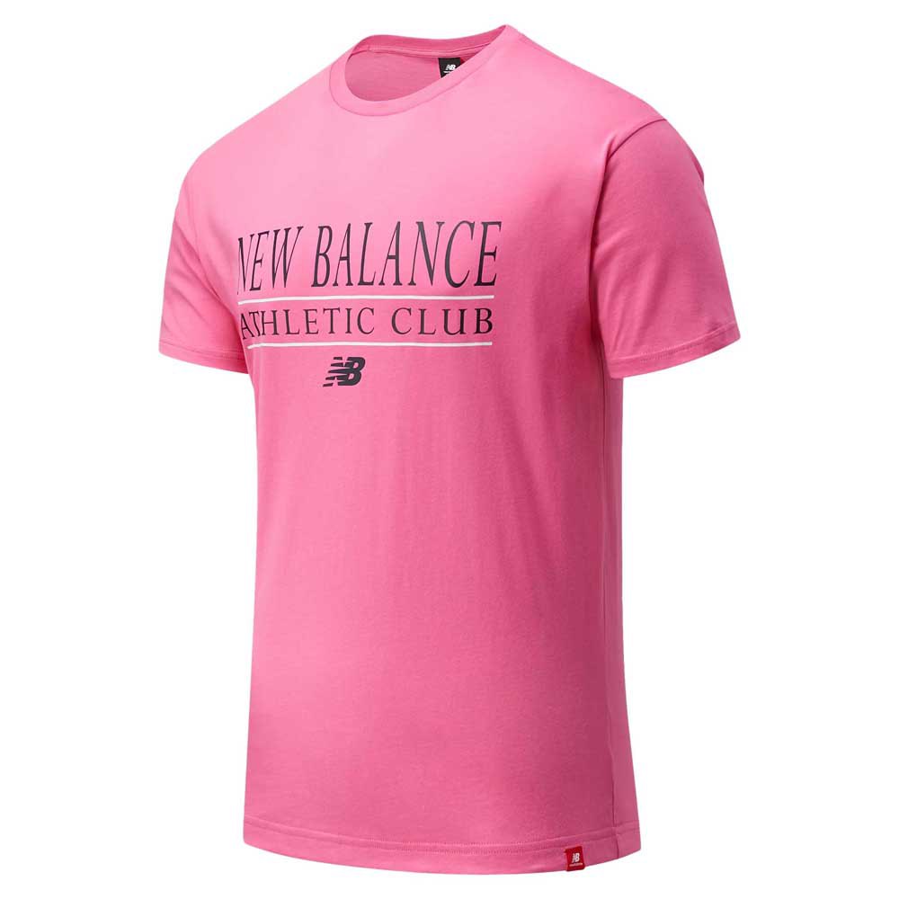 New Balance Essentials Athletic Club Kurzärmeliges T-shirt XL Sporty Pink günstig online kaufen