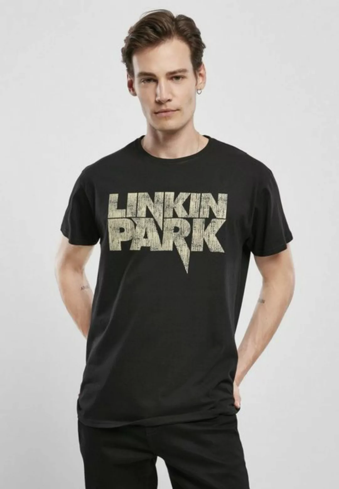 Merchcode Kurzarmshirt "Herren Linkin Park Distressed Logo Tee", (1 tlg.) günstig online kaufen