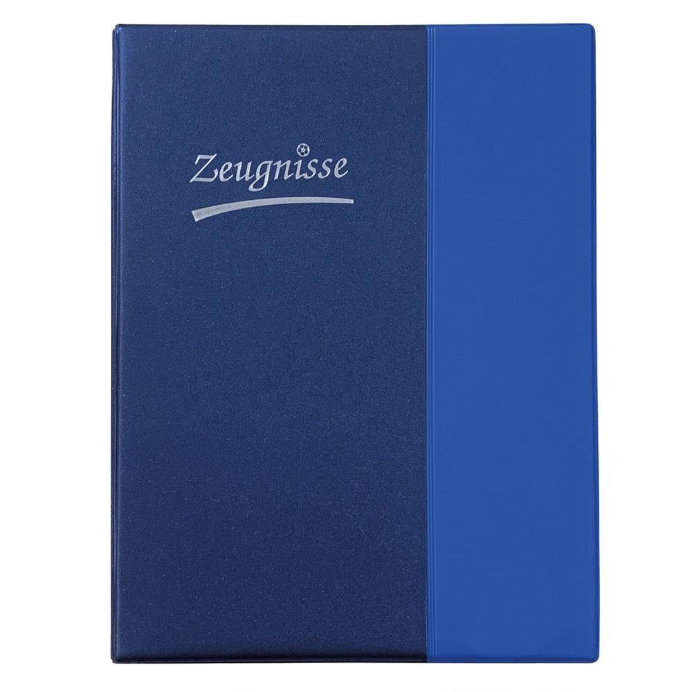Idena Ringbuchmappe Zeugnismappe, DIN A4, Blau, günstig online kaufen