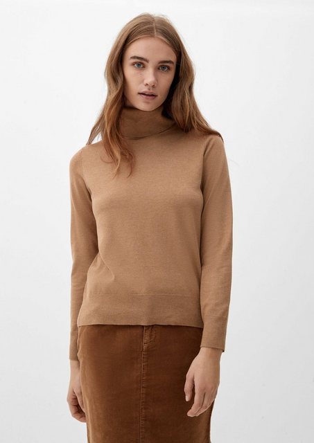 s.Oliver Strickpullover Rollkragenpullover aus Viskosemix günstig online kaufen