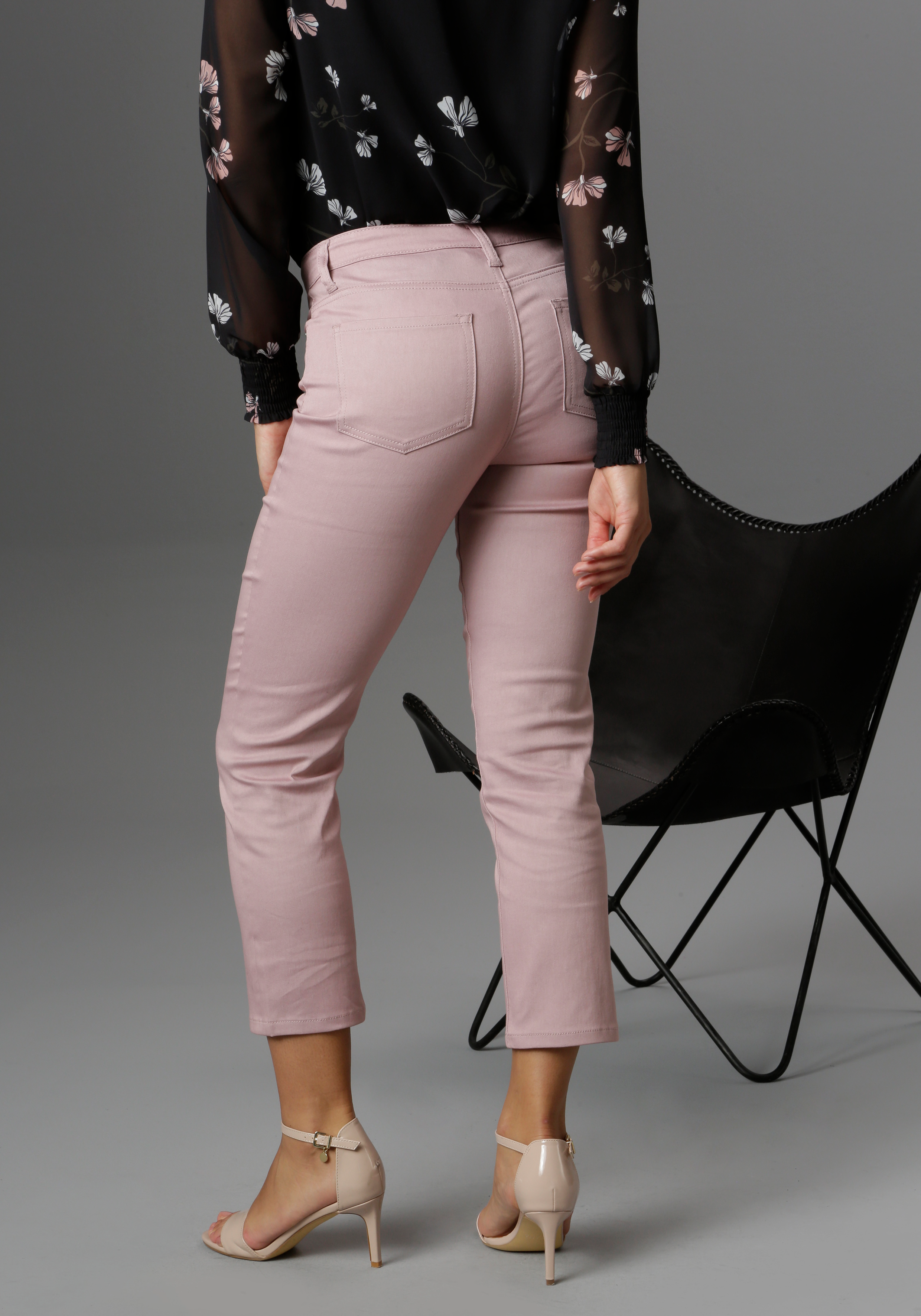 Aniston SELECTED Straight-Jeans, in verkürzter cropped Länge günstig online kaufen