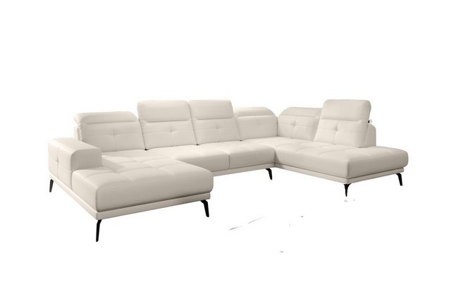 MOEBLO Ecksofa BRETI, Schwarz Metallbeine Eckcouch Wohnlandschaft Sofa mit günstig online kaufen