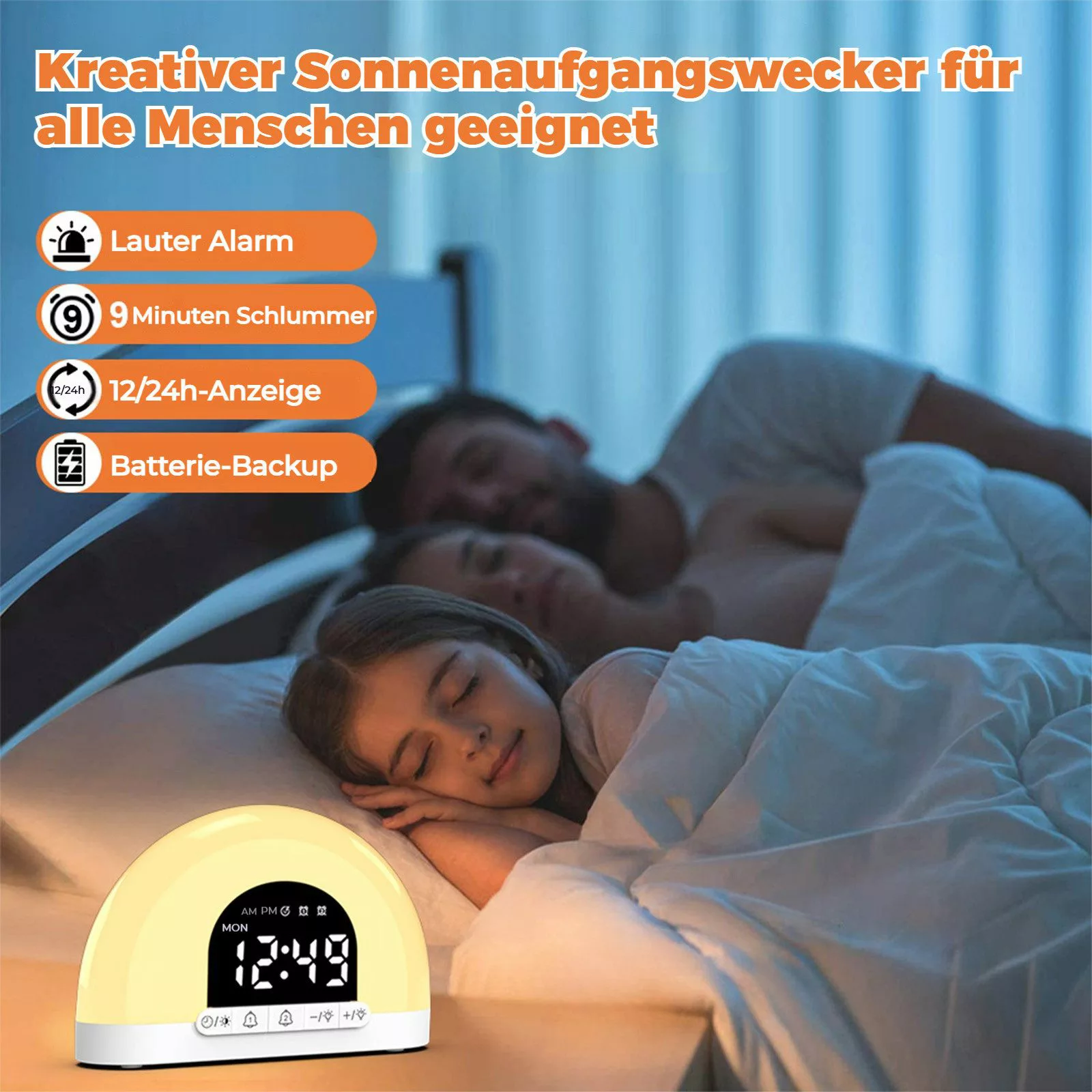 BlingBin Tageslichtwecker Wake Up Licht Sonnenuntergang günstig online kaufen
