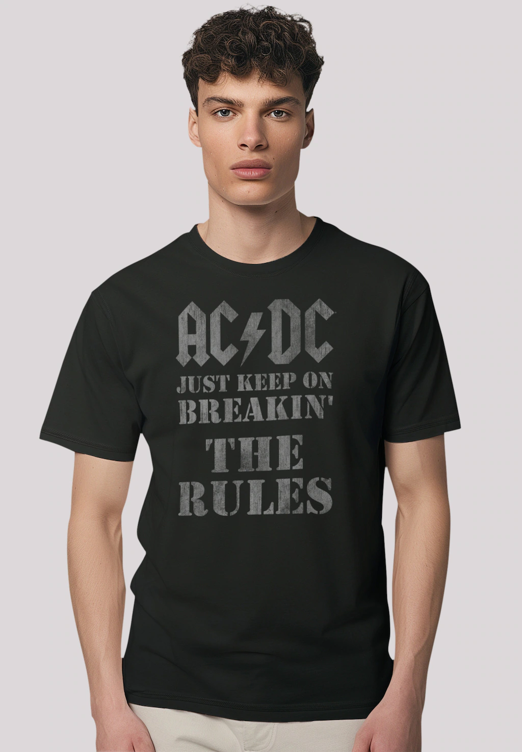 F4NT4STIC T-Shirt "AC/DC Just Keep On Breaking The Rules", Premium Qualität günstig online kaufen