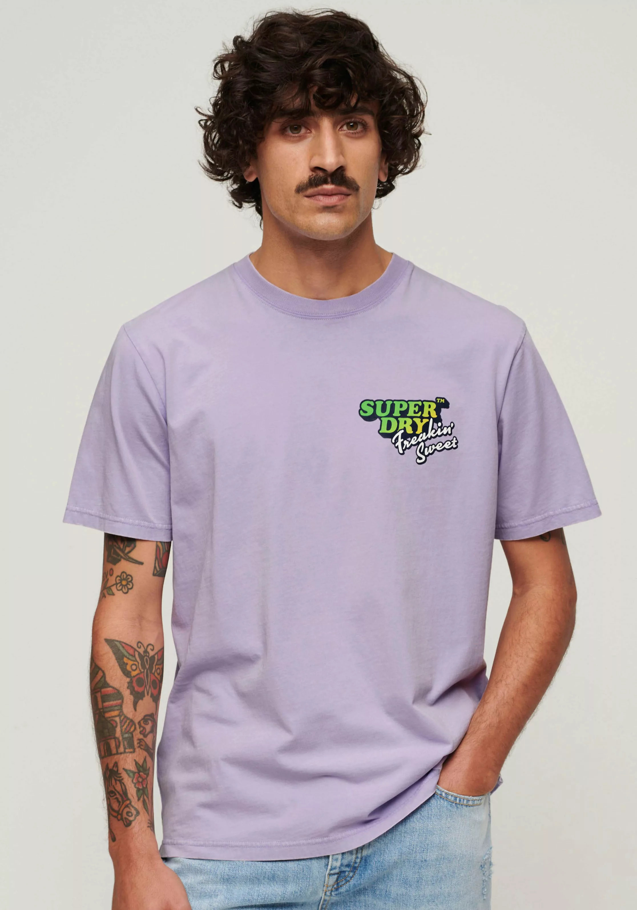 Superdry Print-Shirt "SD-NEON TRAVEL CHEST LOOSE TEE" günstig online kaufen