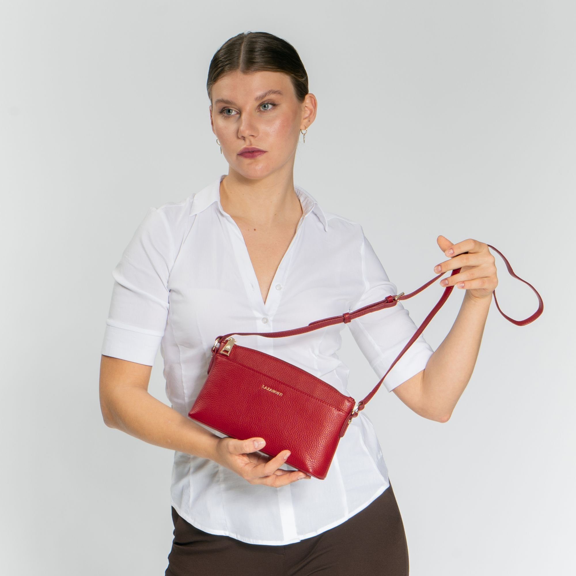 Lazarotti Umhängetasche Bologna Leather, Leder günstig online kaufen