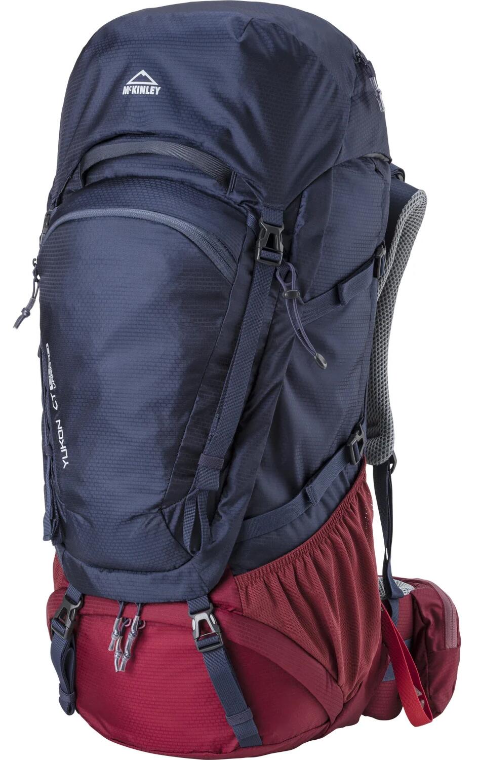 McKinley Yukon CT 50+10 Women Trekkingrucksack (Farbe: 900 navy dark/red da günstig online kaufen