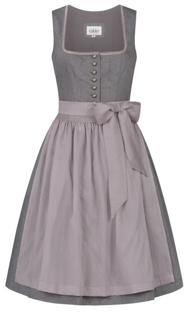 Nübler Trachtenkleid Mididirndl Fabiane in Schiefer von Nübler günstig online kaufen